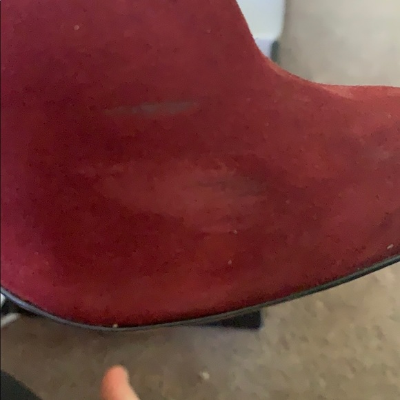 Karl Lagerfeld Red Suede Boot - Picture 7 of 11